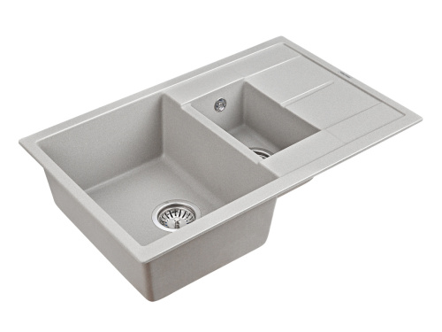 Кухонная мойка Paulmark FLUGEN 60/1,5 PM237850-GR 80х50 цвет серый - фото 2